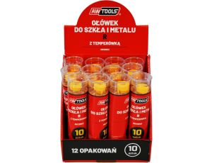 AWTOOLS OŁÓWEK DO SZKŁA I METALU R ŻÓŁTY 10szt.