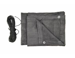 AWTOOLS OSŁONA BALKONOWA 1*5m 180gZ OCZKAMI SZARA UV