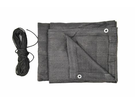 AWTOOLS OSŁONA BALKONOWA 1*5m 180gZ OCZKAMI SZARA UV