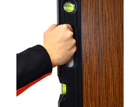 AWTOOLS POZIOMICA BLACK 200cm MAGNETYCZNAPION/POZIOM/45° + UCHWYTY % - 4