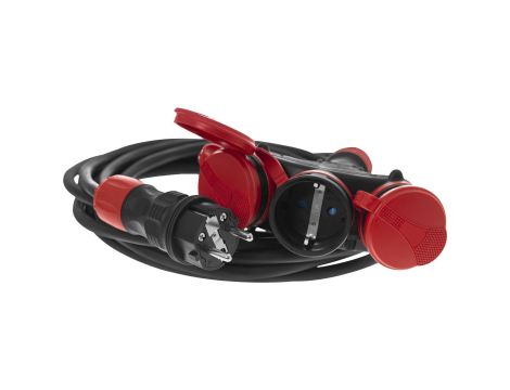 AWTOOLS PRZEDŁUŻACZ  EXTREME 10m 3x1,5mm 3 GNIAZDA IP54 16A/4000W - 4