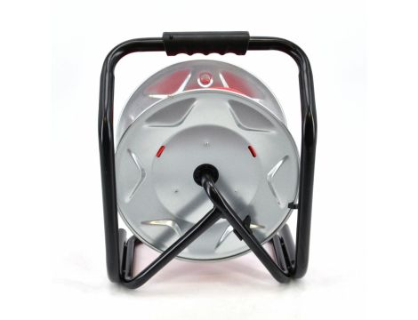 AWTOOLS PRZEDŁUŻACZ BĘBEN METAL  40m 3x1,5mmCZERWONY HEAVY DUTY 16A / 3680W / IP44 - 3