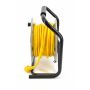 AWTOOLS PRZEDŁUŻACZ BĘBEN METAL 40m 3x1,5mm...ŻÓŁTY HEAVY DUTY 16A / 3680W / IP44 - 4