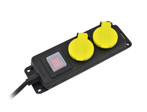 AWTOOLS PRZEDŁUŻACZ WARSZTATOWY WYŁ.U.2g*5,0m  IP44 3x1,5mm - 2