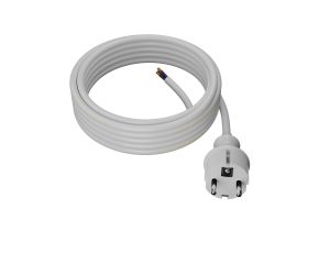 AWTOOLS PRZEWÓD Z WTYCZKĄ 1,5m 2x1,0 BIAŁY H05VV-F...