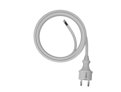 AWTOOLS PRZEWÓD Z WTYCZKĄ 5m 2x1,5 BIAŁYH05VV-F - 2