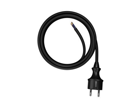 AWTOOLS PRZEWÓD Z WTYCZKĄ 5m 3x1,0 CZARNYH05VV-F - 2