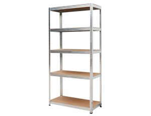 AWTOOLS REGAŁ 5 PÓŁEK 180x90x40 NOŚNOŚĆ 200kg / 4,0mm - WCISKANY SZYBKI MONTAŻ
