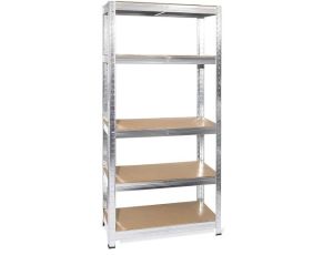 AWTOOLS REGAŁ 5 PÓŁEK 200x90x50 NOŚNOŚĆ 300kg / 6,0mm - WCISKANY SZYBKI MONTAŻ