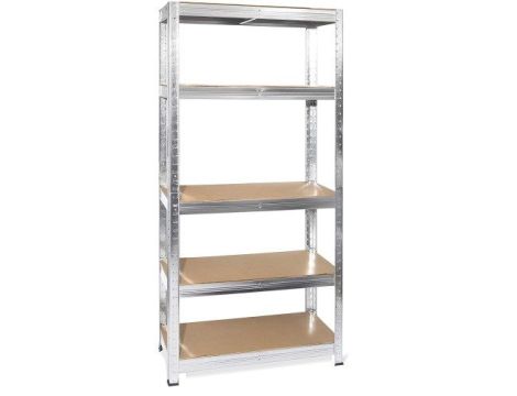 AWTOOLS REGAŁ 5 PÓŁEK 200x90x50 NOŚNOŚĆ 300kg / 6,0mm - WCISKANY SZYBKI MONTAŻ