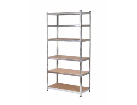 AWTOOLS REGAŁ 6 PÓŁEK 200x90x40 NOŚNOŚĆ 300kg / 6,0mm - WCISKANY SZYBKI MONTAŻ