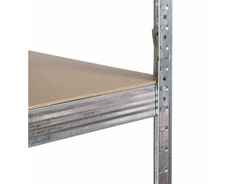 AWTOOLS REGAŁ 6 PÓŁEK 200x90x40 NOŚNOŚĆ 300kg / 6,0mm - WCISKANY SZYBKI MONTAŻ - 2