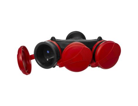 AWTOOLS ROZGAŁĘŹNIK EXTREME POTRÓJNY Z KLAPKA MI IP54 16A