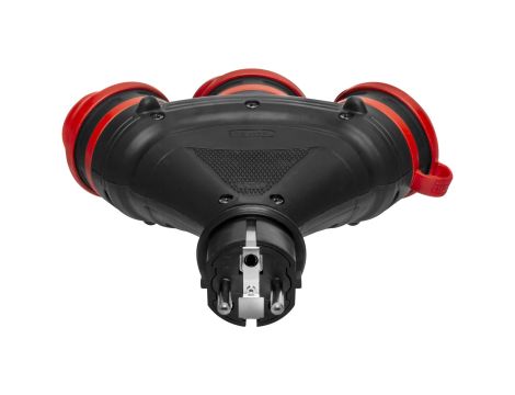 AWTOOLS ROZGAŁĘŹNIK EXTREME POTRÓJNY Z KLAPKA MI IP54 16A - 3