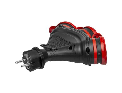 AWTOOLS ROZGAŁĘŹNIK EXTREME POTRÓJNY Z KLAPKA MI IP54 16A - 4