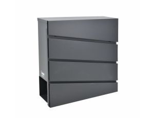 AWTOOLS SKRZYNKA NA LISTY ANTRACYT 41 / 370x370x105mm