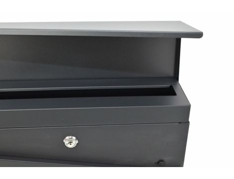 AWTOOLS SKRZYNKA NA LISTY ANTRACYT 41 / 370x370x105mm - 3