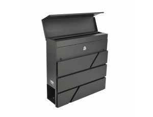 AWTOOLS SKRZYNKA NA LISTY ANTRACYT 45 / 370x370x105mm