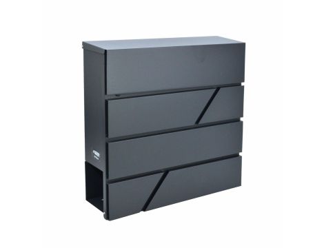 AWTOOLS SKRZYNKA NA LISTY ANTRACYT 45 / 370x370x105mm - 3