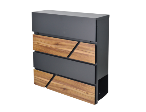 AWTOOLS SKRZYNKA NA LISTY ANTRACYT 65 / 370x370x105mm - 6