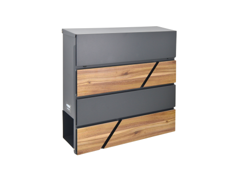 AWTOOLS SKRZYNKA NA LISTY ANTRACYT 65 / 370x370x105mm