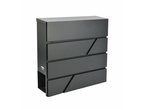 AWTOOLS SKRZYNKA NA LISTY CZARNA 43 / 370x370x105mm - 5