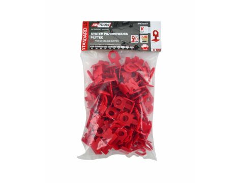 AWTOOLS SYSTEM POZIOMOWANIA ST 3,0mm 100 (KLIPS 7-15mm)..%