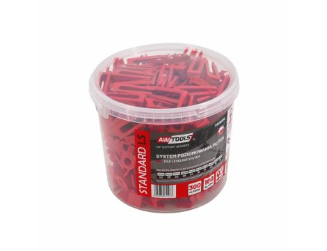 AWTOOLS SYSTEM POZIOMOWANIA ST 3,0mm 300+100(KLIPS 7-15mm + KLIN) %