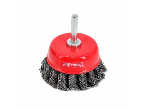 AWTOOLS SZCZOTKA DOCZOŁOWA TRZPIENIOWA  65mm DRUT SKRĘCANY