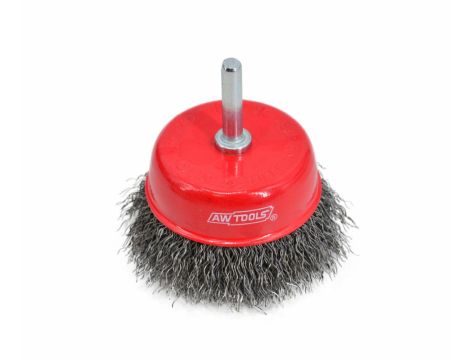 AWTOOLS SZCZOTKA DOCZOŁOWA TRZPIENIOWA  65mmDRUT KARBOWANY