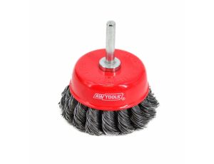 AWTOOLS SZCZOTKA DOCZOŁOWA TRZPIENIOWA  75mm DRUT SKRĘCANY