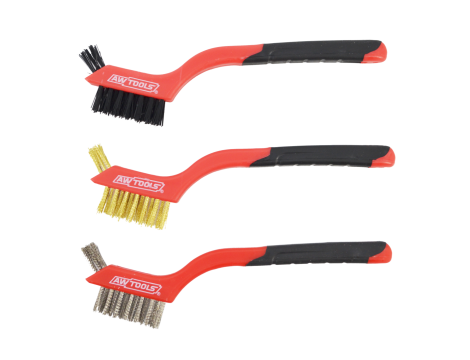AWTOOLS SZCZOTKA DRUCIANA MINI KOMPLET 3szt.