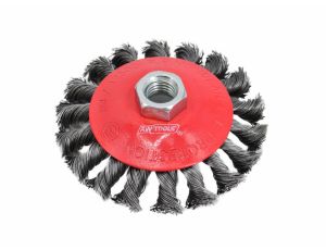 AWTOOLS SZCZOTKA STOŻKOWA 125mm  M14 DRUT SKRĘCANY