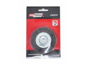 AWTOOLS SZCZOTKA TARCZOWA TRZPIENIOWA  75mm DRUT KARBOWANY - image 2