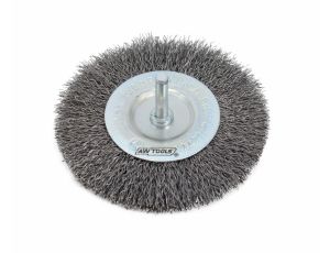 AWTOOLS SZCZOTKA TARCZOWA TRZPIENIOWA 100mm DRUT KARBOWANY
