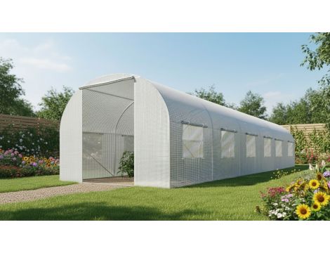 AWTOOLS SZKLARNIA OGRODOWA TUNEL BIAŁA 3x6x2m