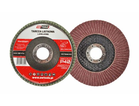AWTOOLS ŚCIERNICA LISTKOWA 125x22,22mm P  40