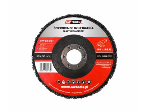 AWTOOLS ŚCIERNICA SZLIFIERSKA 125x22,22mm WŁÓKNINA - 2