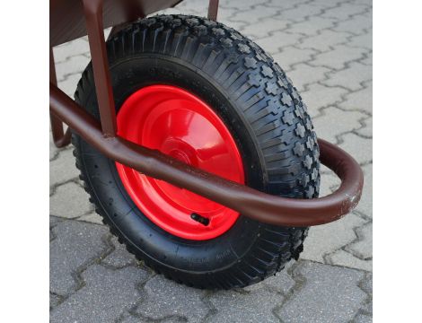 AWTOOLS TACZKA BUDOWLANA  85L/2,0mm BRĄZ+OSŁONA KOŁA /GŁĘBOKA - 2