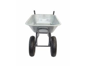 AWTOOLS TACZKA OGRODOWA 100L DWA KOŁA MISA OCYNK./ WZMACNIANA - image 2