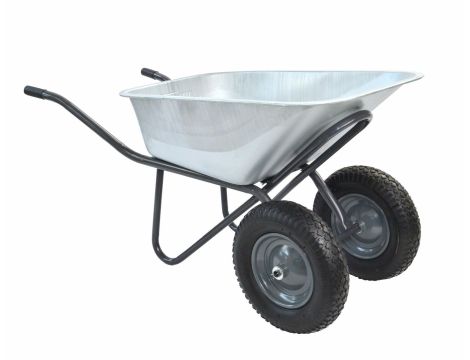 AWTOOLS TACZKA OGRODOWA 100L DWA KOŁA MISA OCYNK./ WZMACNIANA