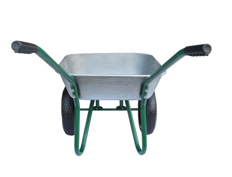 AWTOOLS TACZKA OGRODOWA 100L.DWA KOŁA FELGI METALOWE - 3