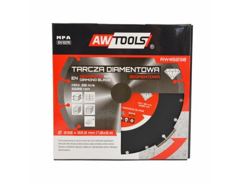 AWTOOLS TARCZA DIAMENTOWA 115x22,2 / SEG. - 2