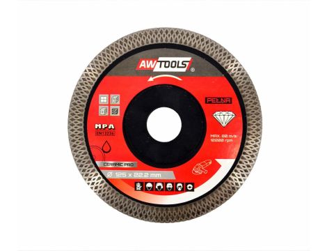 AWTOOLS TARCZA DIAMENTOWA GR.125x22,2 / PEŁNA CERAMIC PRO/AW44302......................