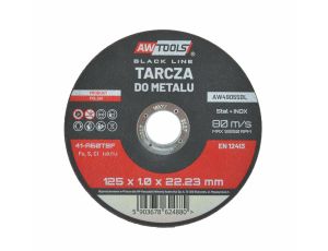 AWTOOLS TARCZA DO METALU 125*1,0mm BLACK LINE