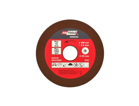 AWTOOLS TARCZA DO OSTRZENIA ŁAŃCUCHA 108x23x3,2 mm - 3