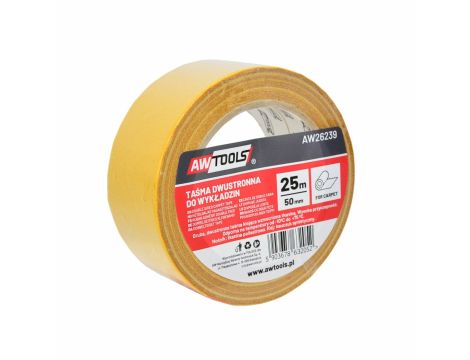 AWTOOLS TAŚMA DWUSTRONNA DO WYKŁADZIN 50*25m - 3