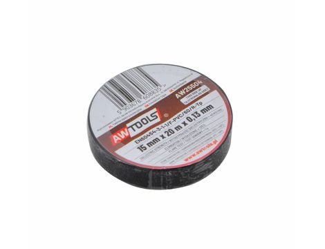 AWTOOLS TAŚMA IZOLACYJNA 15mm x 20m CZARNA
