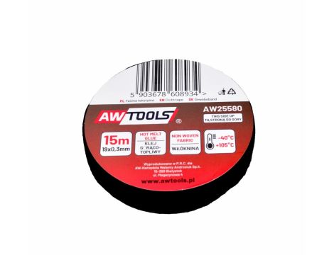 AWTOOLS TAŚMA IZOLACYJNA TEKSTYLNA 19mm x 15m