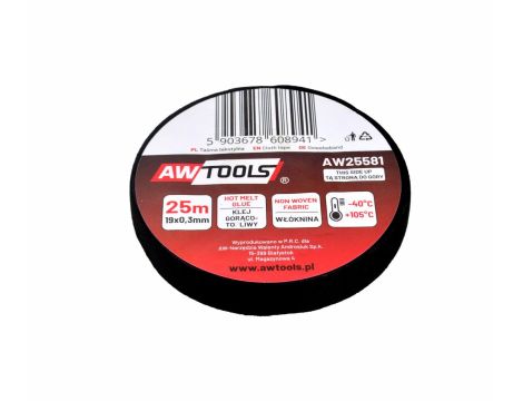 AWTOOLS TAŚMA IZOLACYJNA TEKSTYLNA 19mm x 25m - 3